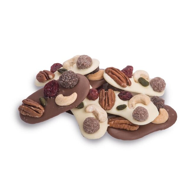 Studentenhaver met chocolade