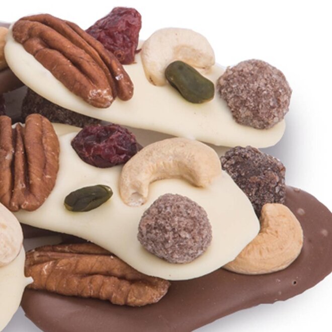 Studentenhaver met chocolade