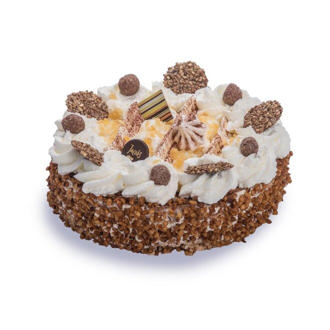 Hazelnoot-slagroomtaart