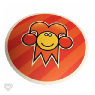 Officiële Kielegat® Vinylsticker Kielegatse Nar (80mm Ø)