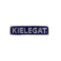 Officieel Kielegat® borduurembleem  Kielegat  Blauw - Wit (90x25mm)