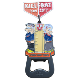 De officiële Kielegat® medaille 2017 motto "Kunde maot'ouwe?"