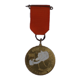 Officiële Kielegat® medaille 1980 motto "agge da maor wit"