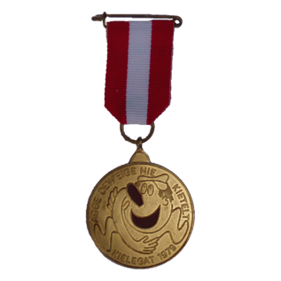 De officiële Kielegatse® medaille 1979 motto "agge oew'eige nie kietelt"