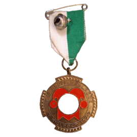 Officiële Kielegat® medaille 1974 motto "'t is belle gebloaze"