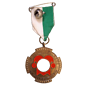 De officiële Kielegatse® medaille 1974 motto "'t is belle gebloaze"