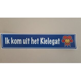 Officiële Kielegat® Vinylsticker Bumper 250 x 50mm