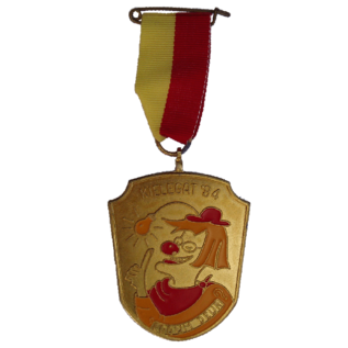 De officiële Kielegat® medaille 1994 motto ”Eddem deur“