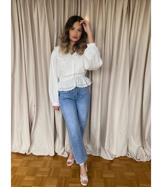 Lilou Mom jeans blauw