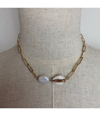 Pearl shell ketting