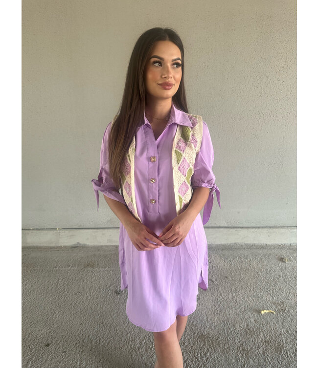 Saskia jurk lila