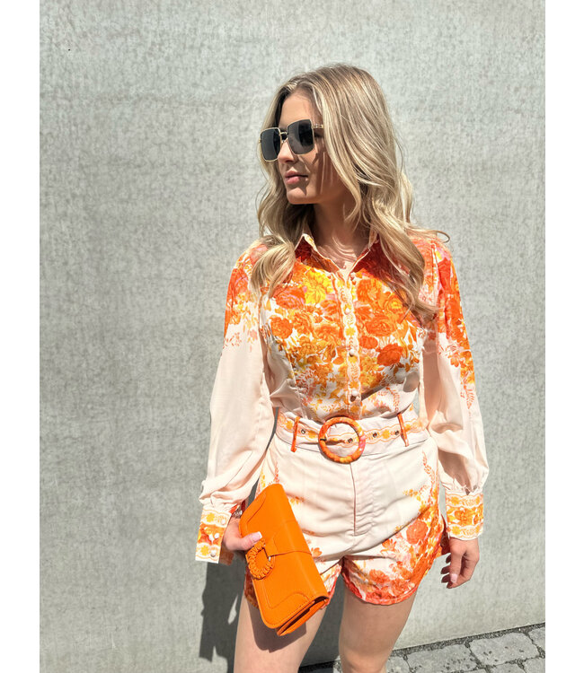 pipa blouse oranje