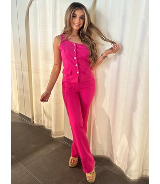 Sara suit top roze