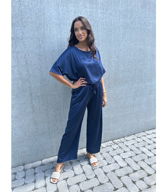 indra pantalon blauw