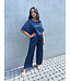 indra pantalon blauw