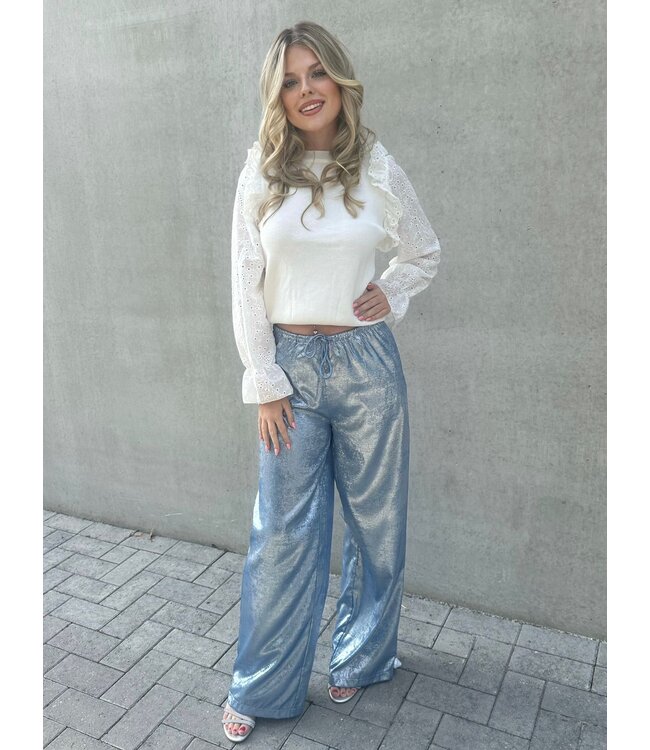 Pearl pantalon blauw