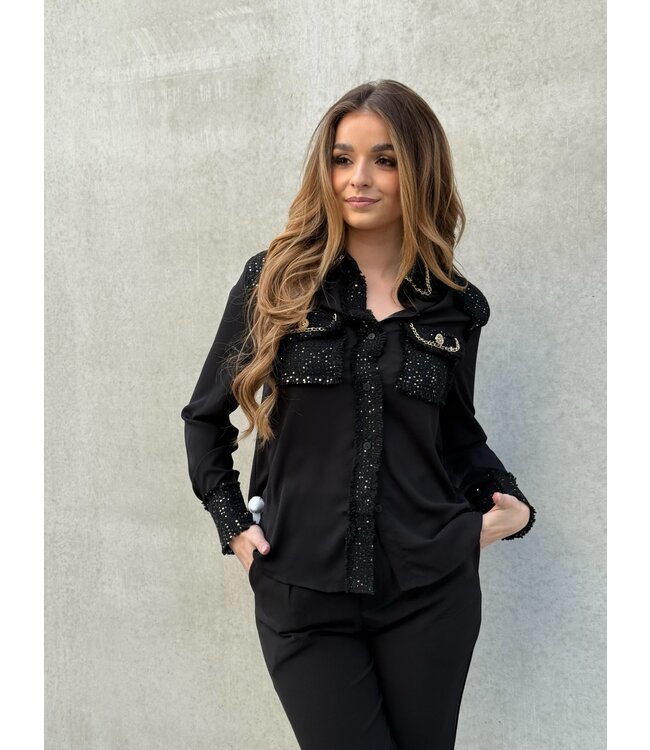 Sharon blouse zwart