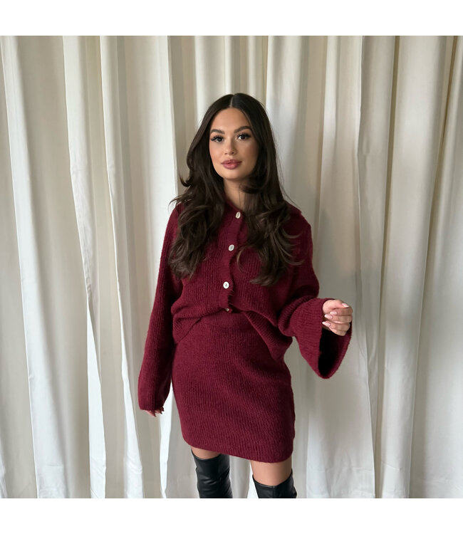 Yasmine ensemble burgundy