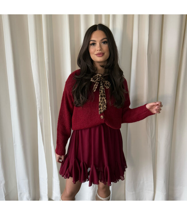 Marlies rok burgundy