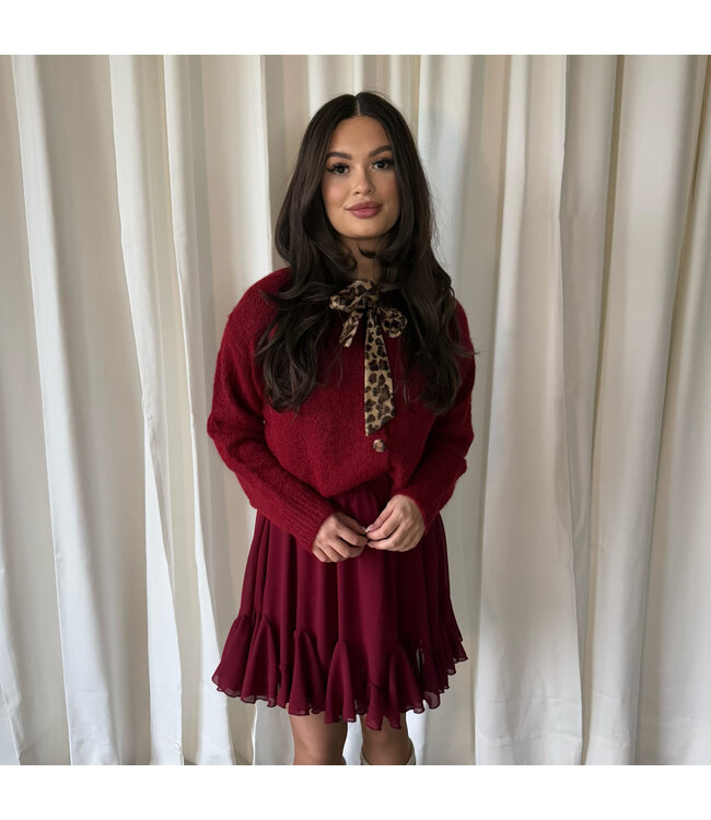 Marlies rok burgundy