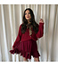 Marlies rok burgundy