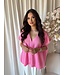 Charlie mohair vest roze