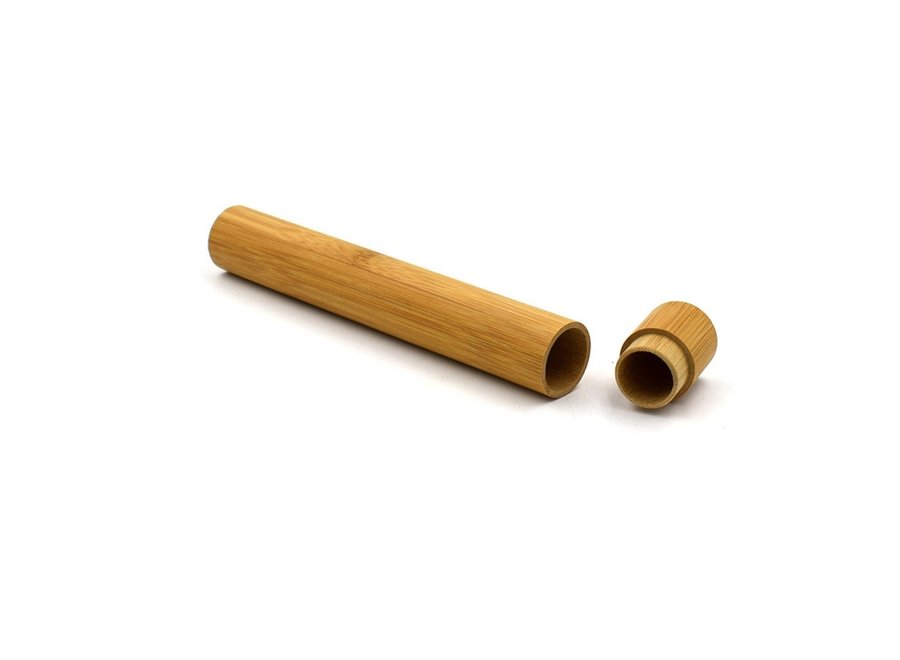 Bamboo Toothbrush Container