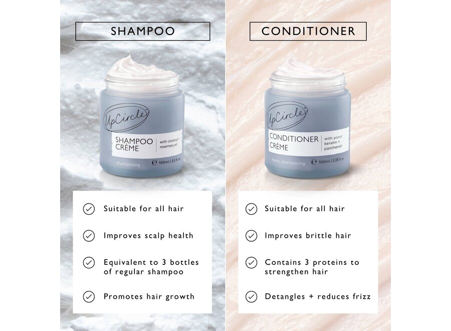 Shampoo crème & Conditioner crème Duo van UpCircle