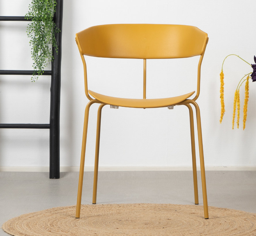 Gastro Stuhl Denver gelb skandinavisches Design