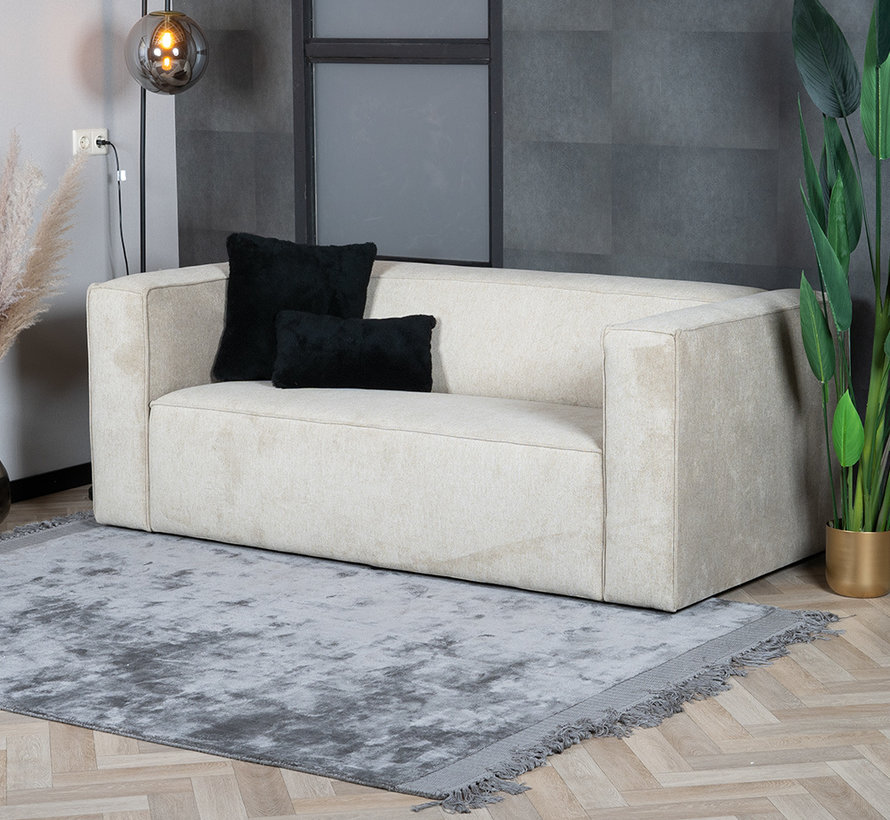 Design Sofa Memphis 2,5-Sitzer Stoff taupe