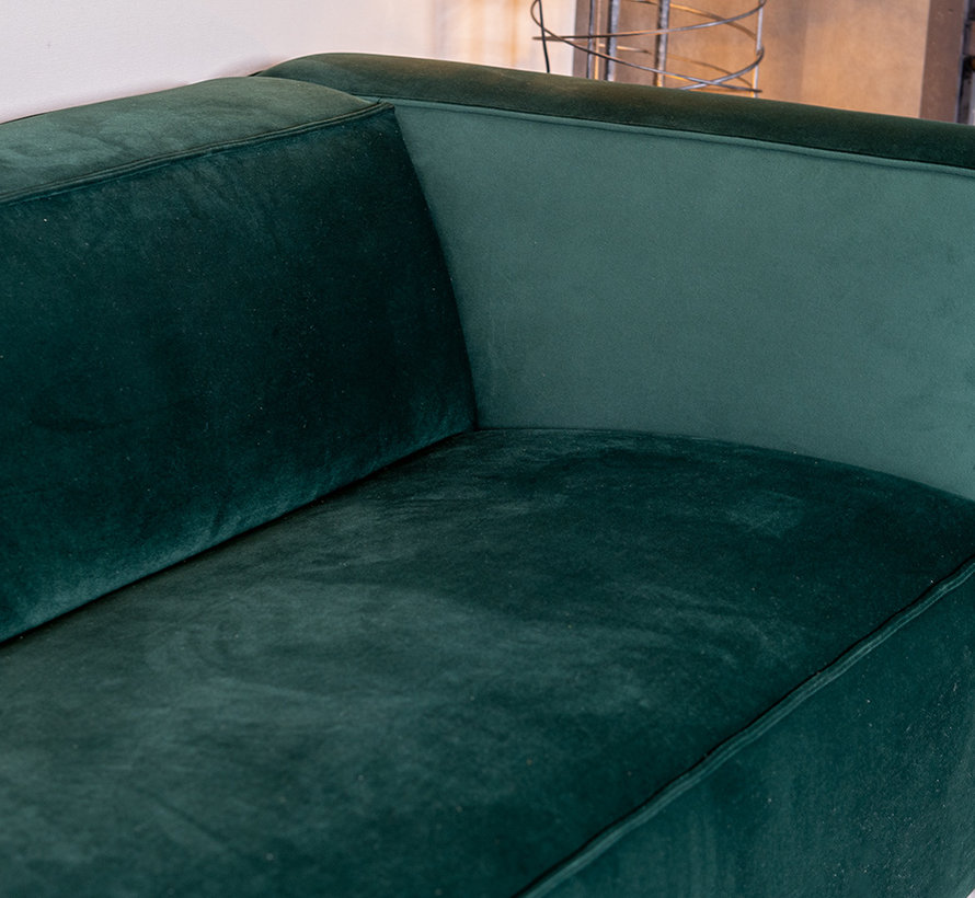 Samt Sofa Memphis 2,5-Sitzer dunkelgrün