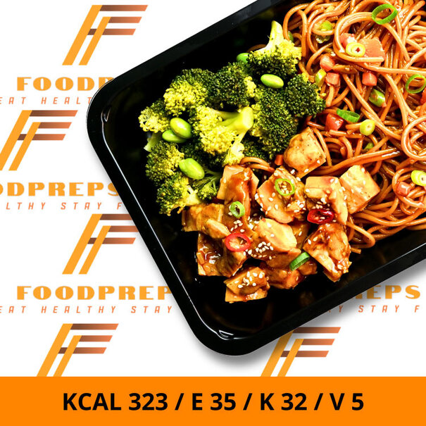 FoodPreps Teriyaki Noodles - Koolhydraatbewuste Afslankmaaltijd