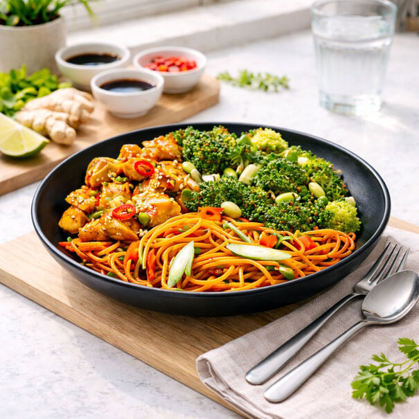FoodPreps Teriyaki Noodles – Gezonde Kant-en-Klaar Maaltijd