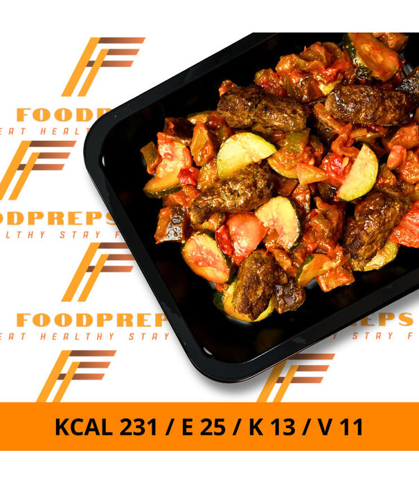 FoodPreps Kebab  Ratatouille - Low Carb Afslankmaaltijd
