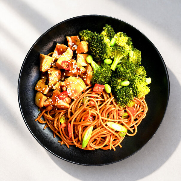 FoodPreps Teriyaki Noodles - Koolhydraatbewuste Afslankmaaltijd