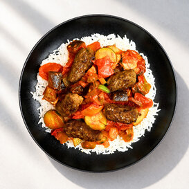 Kebab met Ratatouille