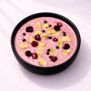 Overnight Oats Aardbei Banaan Chocolade