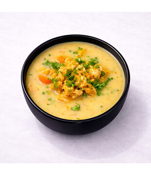 Aziatische Kerrie Soep met Kip