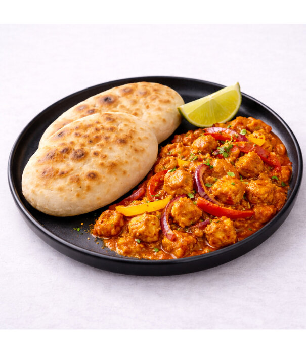 FoodPreps Tikka Masala met Naanbrood