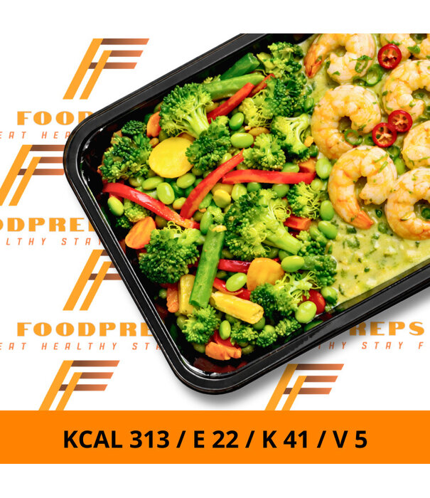 FoodPreps Gamba Curry - Low Carb Afslankmaaltijd
