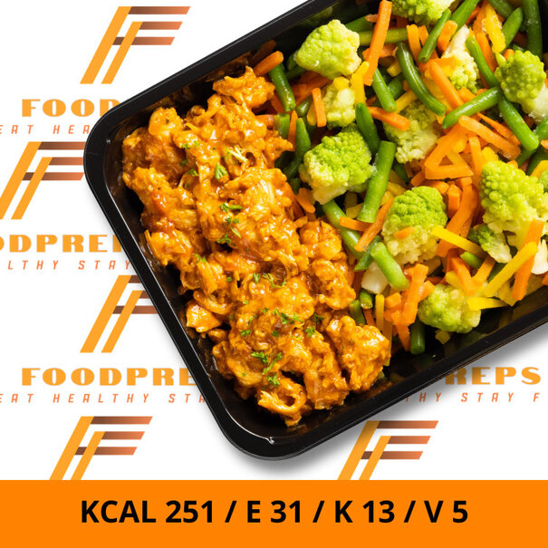 FoodPreps Chicken Tikka Masala - Low Carb  Afslankmaaltijd