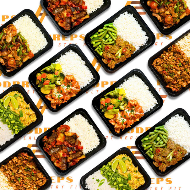 FoodPreps Maaltijdpakket Bestsellers- 12 High Protein Spiermassa  Maaltijd