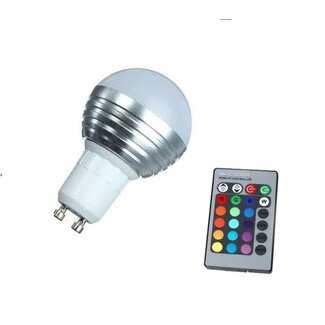 LED Bollamp RGB - 3 Watt - GU10