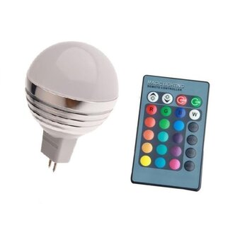 LED Bollamp RGB - 3 Watt - MR16