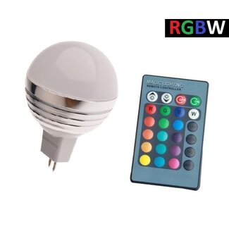 LED Bollamp RGB + Koel Wit - 5 Watt - MR16