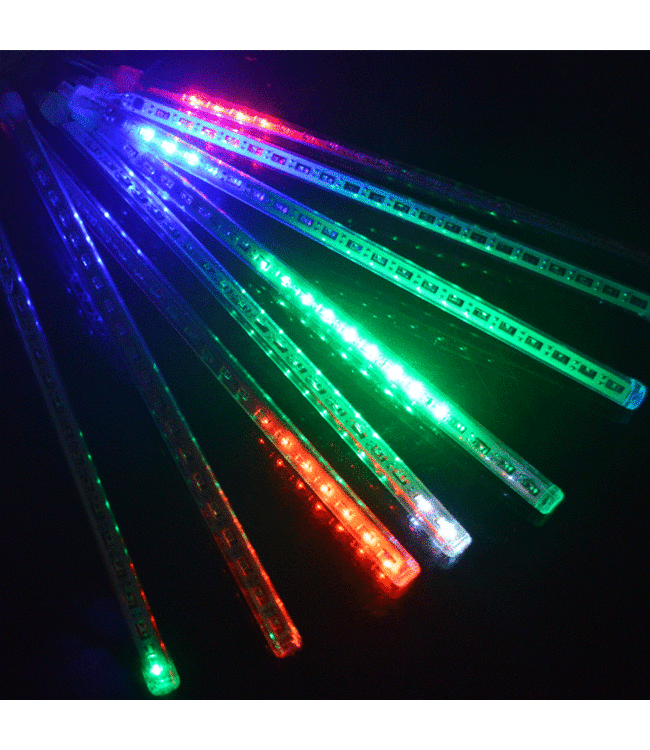 Kerstverlichting - LED Meteoorregen Buis - 50 cm - RGB
