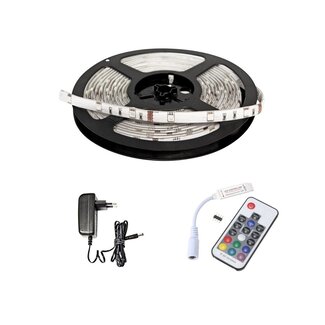 LED Strip RGB - 60 LEDS Per Meter - Niet Waterdicht - Met Afstandbediening