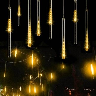 Kerstverlichting Druppels met Stekker - LED Meteoorregen - Warm wit
