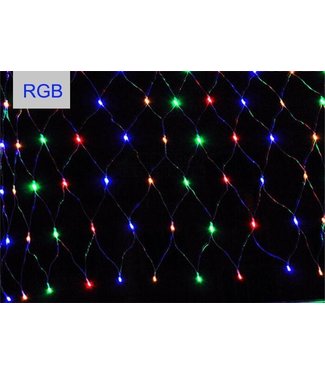 Kerstnet 1.5 x 1.5 Meter - RGB