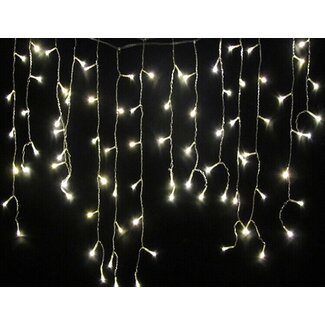 Kerst Gordijn 4 Meter - Koel Wit